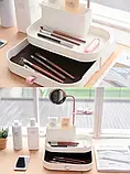 Органайзер для косметики з дзеркалом 7009 Dressase With Mirrow косметичка з дзеркалом настільна, фото 4