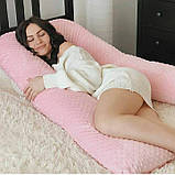 U-образна подушка для вагітних XXL - 150 див. + наволочка. Багато кольорів., фото 4