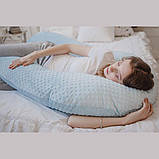 П образна подушка обіймашка для вагітних та годування новонародженої дитини + знімна наволочка на блискавці, фото 10