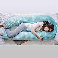 U-образная подушка обнимашка 150 см Подушка длинная для сна + съёмная наволочка на молнии.