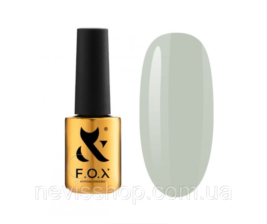 Гель-лак F.O.X Spectrum Gel Vinyl 109 Tiffany молочний з зеленуватим підтоном, 7 мл