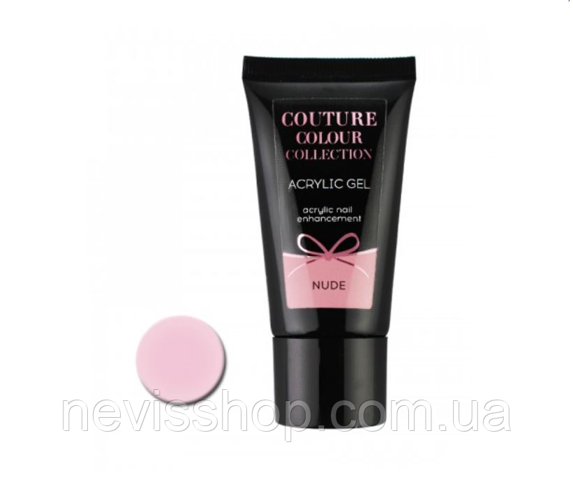 Акрил-гель Couture Colour Acrylic Gel Nude, холодний рожевий нюд, 30 мл