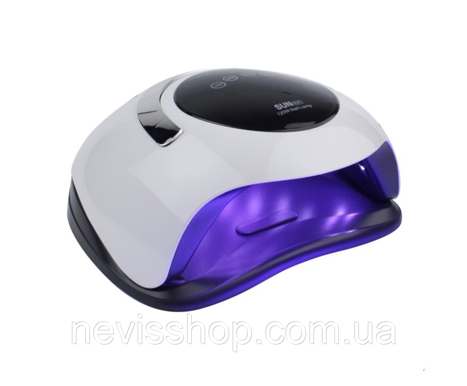 Лампа світлодіодна UV/LED Sun BQ5T 120 Вт, з ручкою, таймер 10, 30, 60 і 99 сек, колір білий