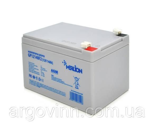 Акумуляторна батарея MERLION AGM GP12140F2 12 V 14 Ah ( 150 x 98 x 95 (100) ) Q6/252