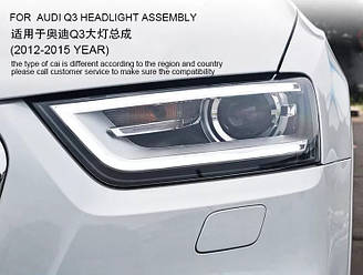Передні лід фари Audi Q3 2012-2015 г. Ауди ку3