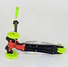 Самокат Best Scooter MAXI А 25534 трубка керма алюмінієва, зі світними колесами, фото 3