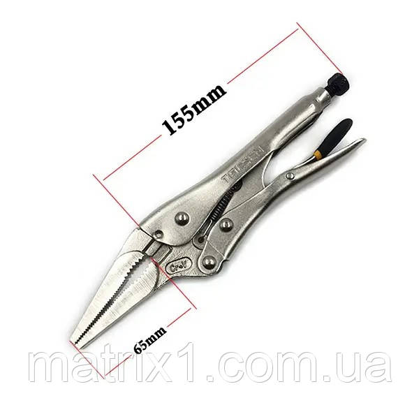 Кліщі затискні прями ПРОФІ 230 мм TOLSEN 10053, фото 1