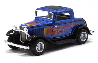 Дитяча модель машинки FORD COUPE KT5332FW інерційна  топ Синій