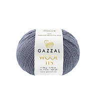 Gazzal WOOL 115 (Вул 115) № 3306 графит (Пряжа мериносовая, нитки для вязания)