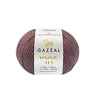 Gazzal WOOL 115 (Вул 115) № 3312 коричневый (Пряжа мериносовая, нитки для вязания)