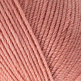 Gazzal WOOL 115 (Вул 115) № 3321 лососевий (Пряжа мериносова, нитки для в'язання), фото 2