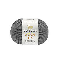 Gazzal WOOL 115 (Вул 115) № 3305 темно-серый (Пряжа мериносовая, нитки для вязания)