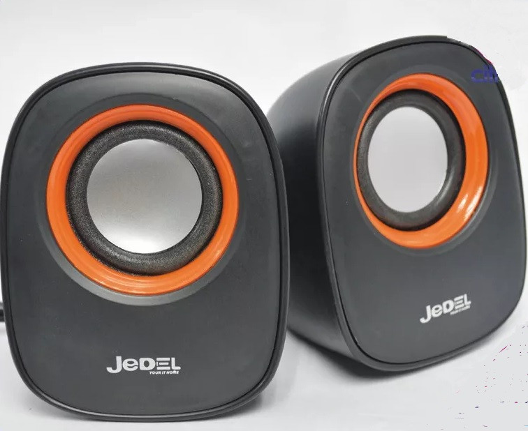 Колонки 2.0 JEDEL JD-M600 (Q-106) USB+3.5m, 2x3W, 90Hz- 20KHz, з регулятором гучності, Black/Red, BOX, Q50