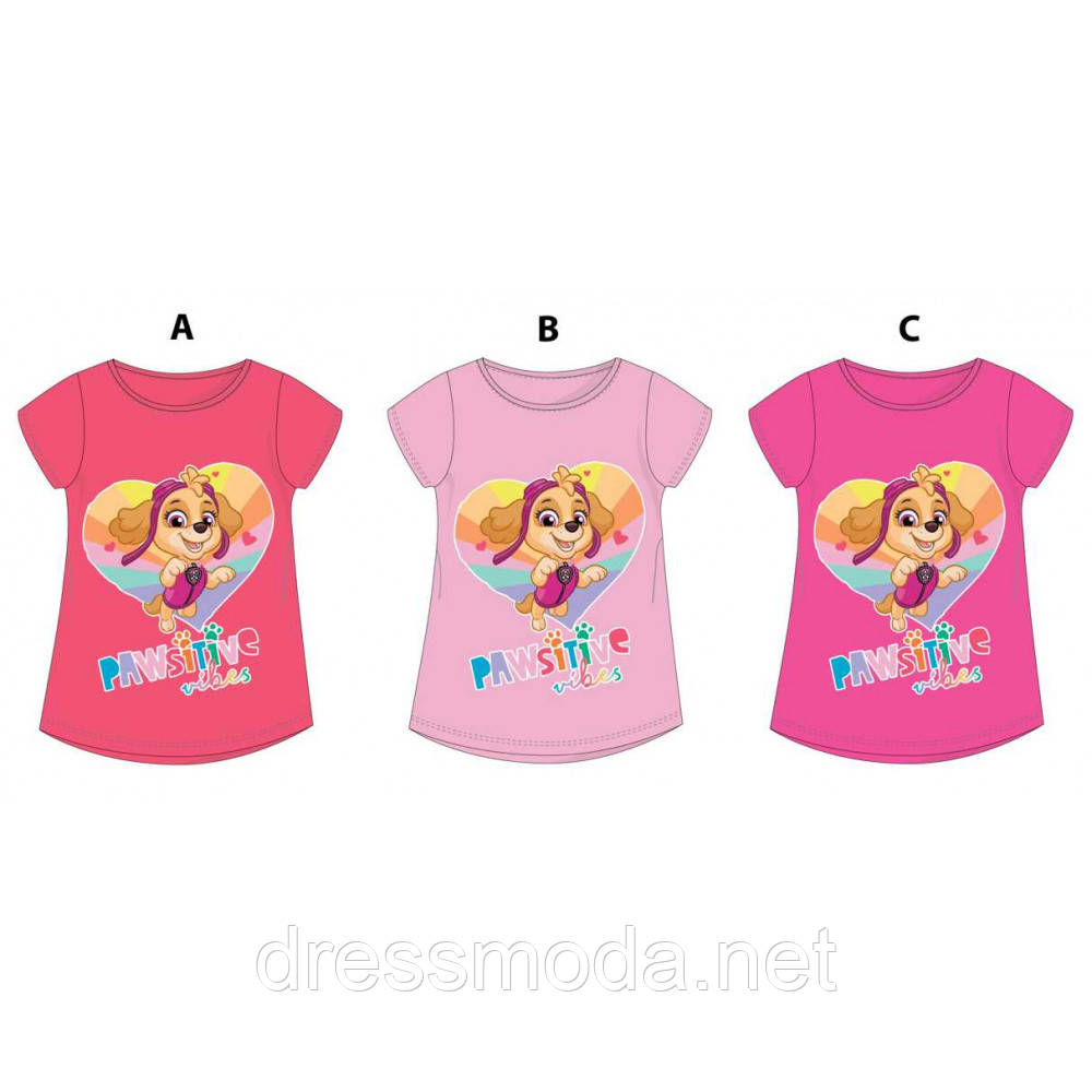 Футболка для дівчаток Paw Patrol 3-8 років