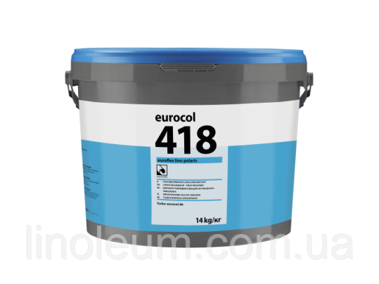 Клей для натурального лінолеуму eurocol 418 EUROFLEX LINO POLARIS 14 кг.