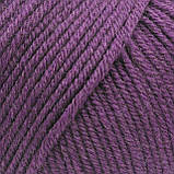 Gazzal WOOL 115 (Вул 115) № 3324 фіолетовий (Пряжа мериносова, нитки для в'язання), фото 2