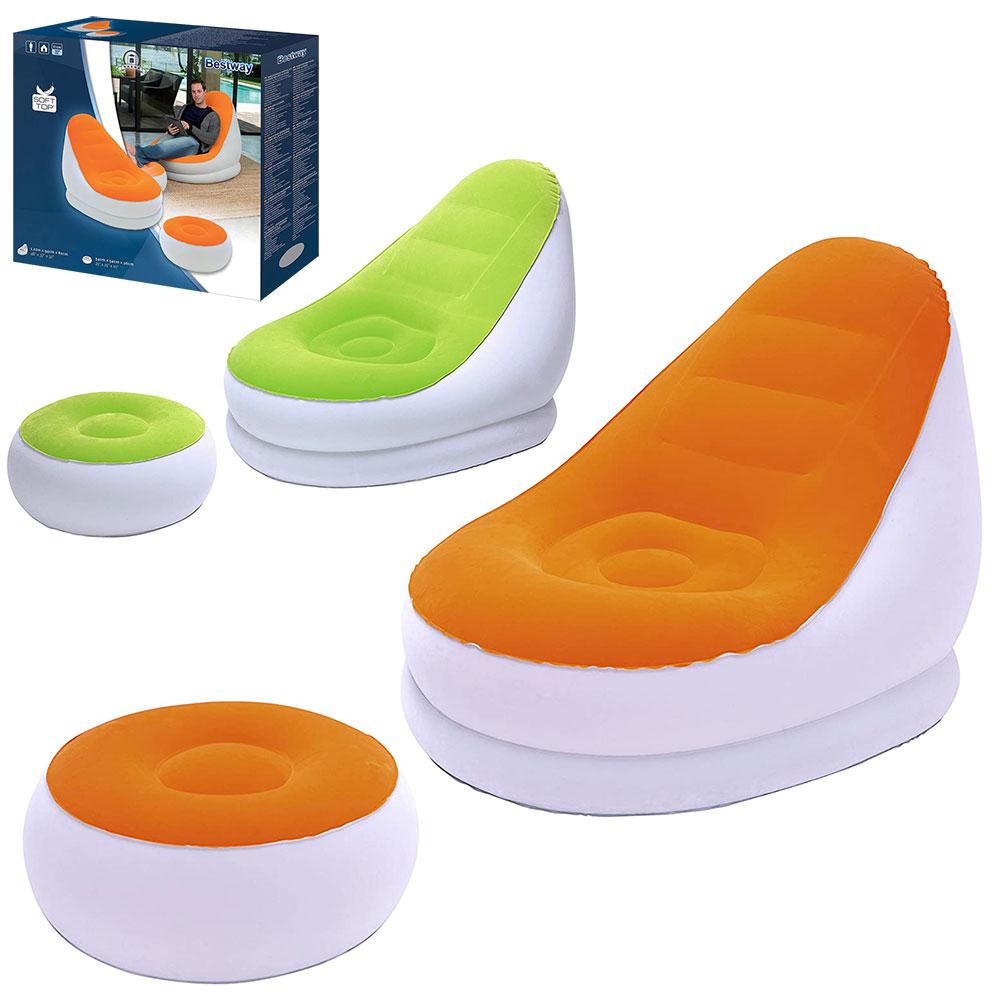 BW Велюр крісло 75053 (6шт) 121-100-86см, пуф 54-54-26см, ремкоплект, 2кол, в кор-ці, фото 1