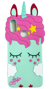 Гумовий 3D чохол для Samsung Galaxy A10s (на самсунг а10с) My little pony бірюза