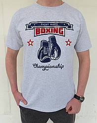 Футболка Бокс Сіра. Боксерські Футболки. Футболки Боксерам Боксеру