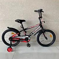 Велосипед 16" дюймів 2-х колесний CORSO STRIKER" EX-16128 ручне гальмо, дзвіночок, дод. колеса, ЗІБРАНИЙ НА