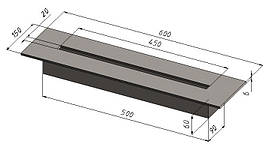 Пальник горілка для біокаміну лінія вогню 450 мм. Виготовим інші варіанти по Ваших проектах фото чи кресленнях