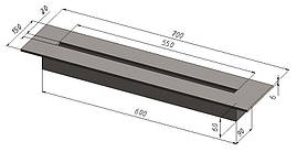 Пальник горілка для біокаміну лінія вогню 550 мм. Виготовим інші варіанти по Ваших проектах фото чи кресленнях