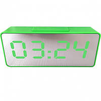 Часы настольные электронные зеркальные VST-886Y green