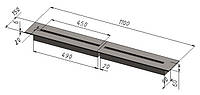 Пальник горілка для біокаміну лінія вогню 2*450 мм. Виготовим інші варіанти по Ваших проектах чи кресленнях