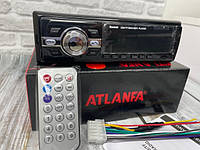 Автомагнитола ATLANFA-1075 BT с радиатором охлаждения, 4-я выходами, USB, SD, AUX FM bluetooth 190W 4*45W