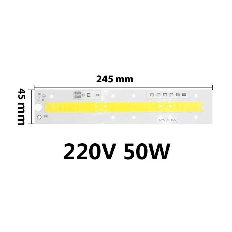 Світлодіодна LED-матриця 50 Ватів IC SMART CHIP 220 V ( вбудований драйвер)