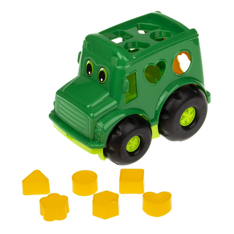 Сортер-автобус "Бусик" No1 Colorplast 0244 (Зелений), фото 1