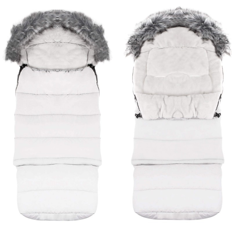 Дитячий конверт для коляски, санчат Maxi 4 в 1 Springos SB0025 White