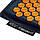 Килимок акупунктурний з подушкою 4FIZJO Eco Mat Аплікатор Кузнєцова Navy Blue/Orange (P-5907739312143), фото 6