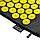 Килимок акупунктурний 4FIZJO Classic Mat Аплікатор Кузнєцова 4FJ0231 Black/Yellow, фото 7