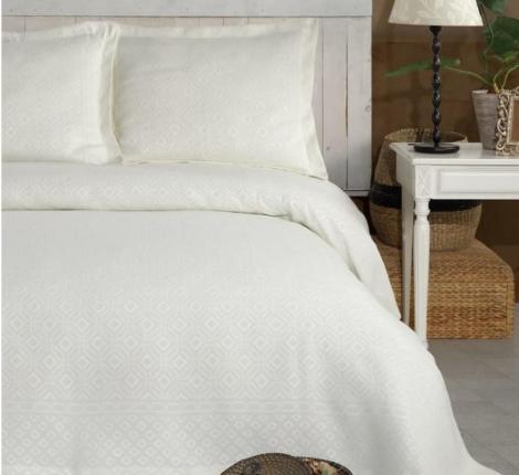 Покривало однотонне Birrome — Fiona 240*260 кремовий