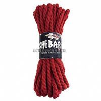 Бавовняна мотузка для Шибарі Feral Feelings Shibari Rope, 8 м червона