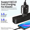 Зарядний пристрій ROCK Qualcomm Quick charge 3.0 18 W Black (QC-007), фото 5