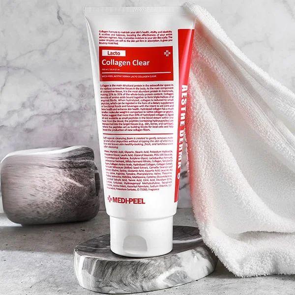 Очисна пінка Medi-Peel Lacto Collagen Clear з колагеном 300 мл