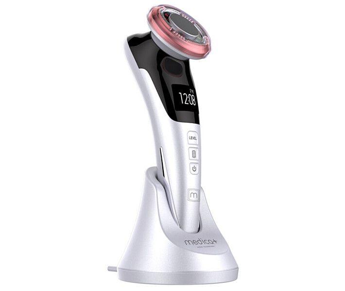 RF Ліфтинг-масажер для обличчя MEDICA+ SKIN LIFTING 7.0 WHITE (EMS+LED) гарантія 1 рік
