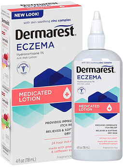 Лосьйон для тіла проти екземи, псоріазу та свербіння Dermarest Eczema Lotion 24-Hour Dry Skin&Itch Relief 118 мл