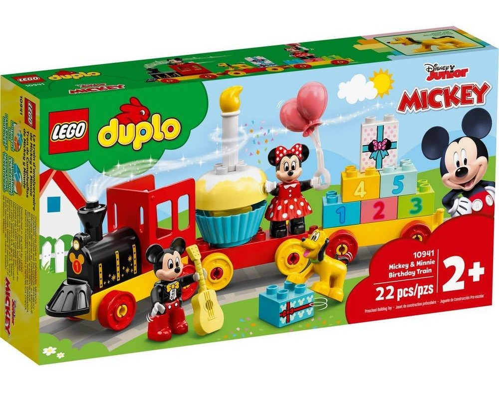 Конструктор LEGO DUPLO  Святковий потяг Міккі та Мінні 22 деталей (10941)