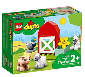 Конструктор LEGO DUPLO  Догляд за тваринами на фермі 11 деталей (10949)