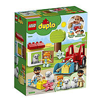 Конструктор LEGO DUPLO  Фермерський трактор та тварини 27 деталей (10950), фото 10