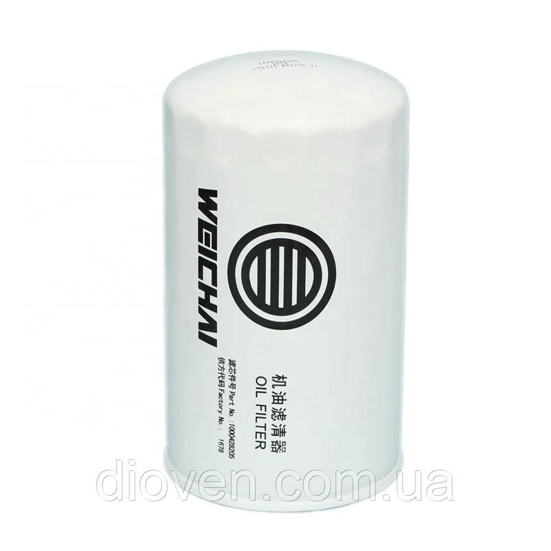 Фільтр оливний WEICHAI WD10, WD12, WP10, WP12 1000942196, 612630010239 встановлюватися по 2 шт (Арт.