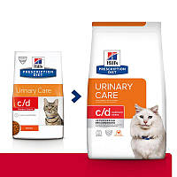 Hills PD Feline c/d Urinary Stress Chicken (Хиллс ПД Филайн ц/д Уринаре Стрес) для котов при цистите (ИЦК) 0.4 кг