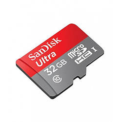 Картка пам'яті SanDisk Ultra microSD HC UHS-I 32 GB Class 10 + SD-adapter