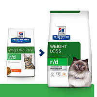 Hills Prescription Diet Feline r/d Chicken (Хиллс ПД Филайн р/д Курица) для котов при ожирении, для похудения