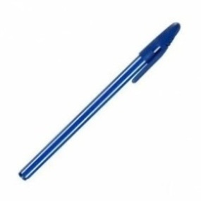 Ручка кулькова синя 555, фото 1