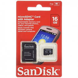 Картка пам'яті SanDisk Ultra microSD 16 GB Class 10 + SD-adapter