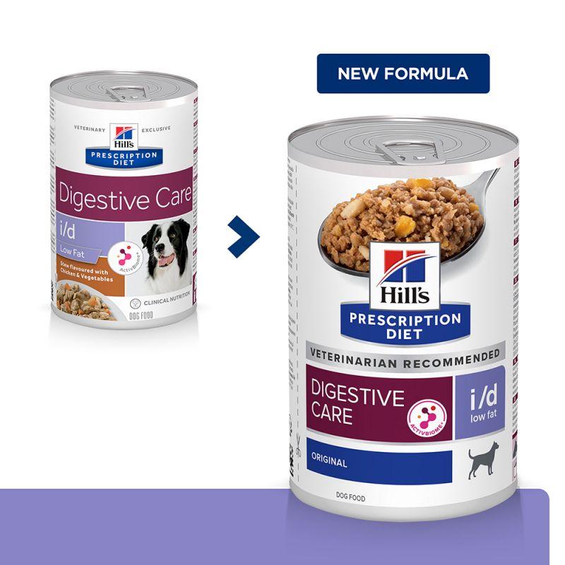 Hills Prescription Diet Canine i/d Low Fat (Хіллс ПД Канін ай/д Лів Фат) вологий корм для собак під час панкреатиту